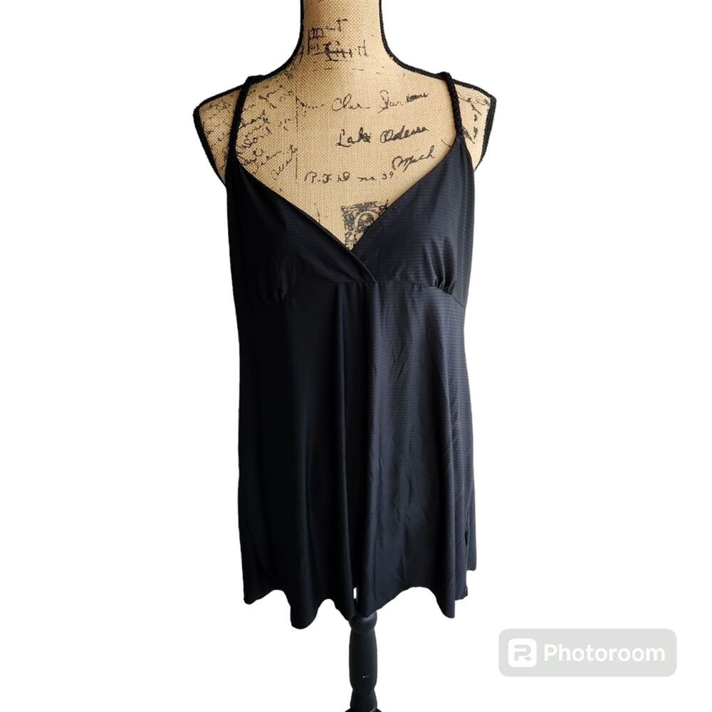 Secret Tresures Babydoll Nightgown Womens SZ 2X Striped Racerback Casual Comfort